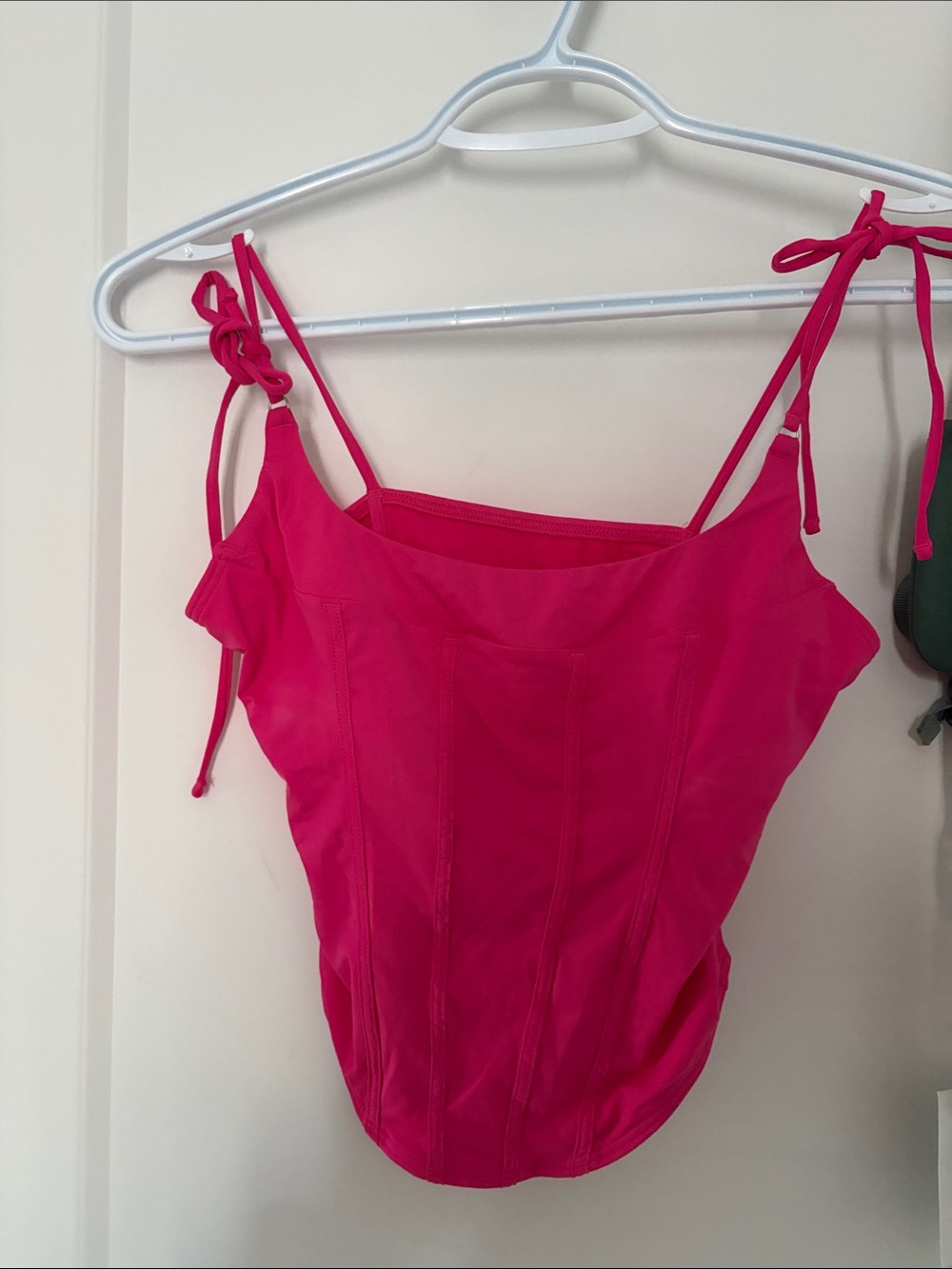 Hot Pink Spandex Bustier Top